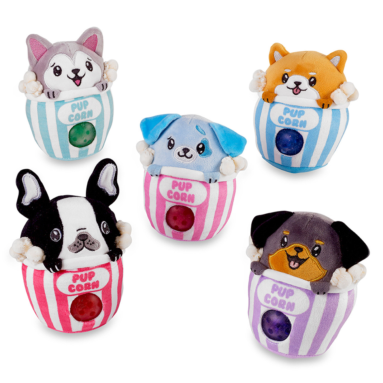 Popcorn Puppies Beadie Buddies - Sensory Plush Squishy Toy