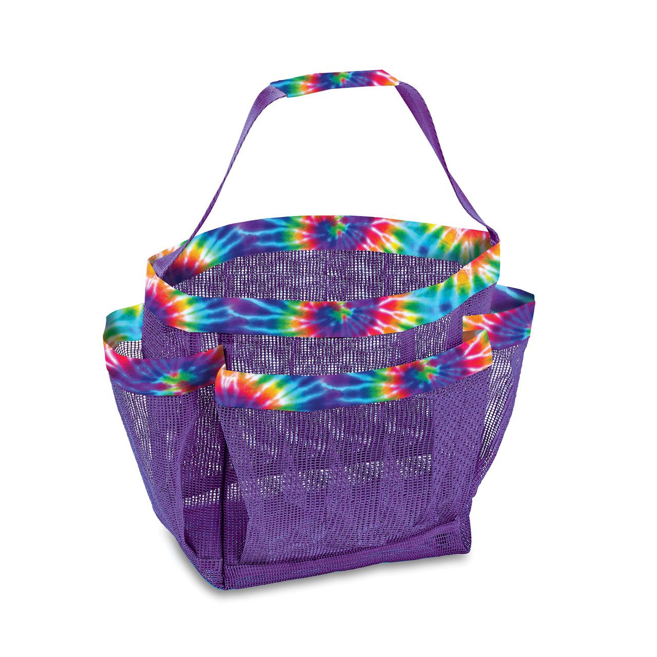 Primary Tie Dye Mesh Shower Caddy