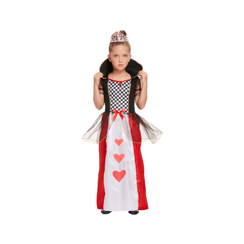 Queen Of Hearts Fancy Dress Costume - Age 7-9