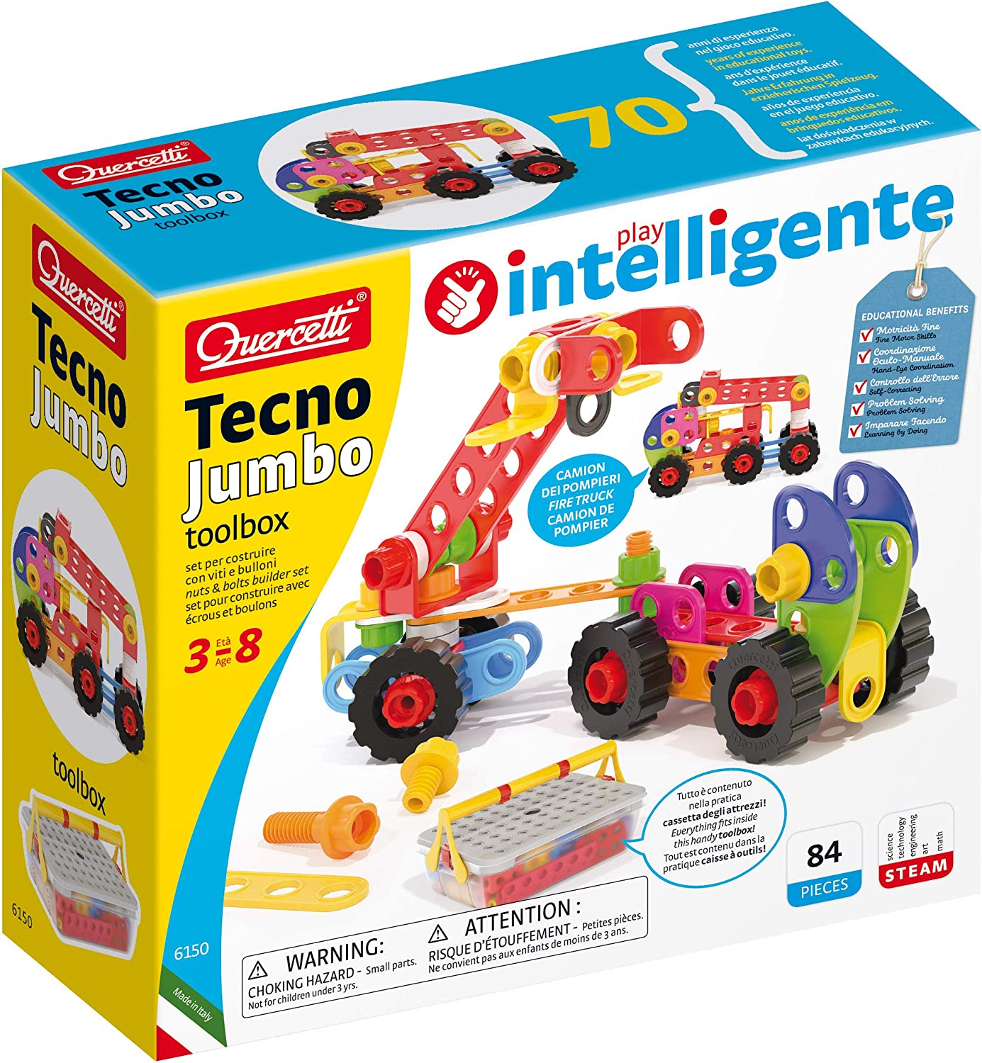 Quercetti 6150 Tecno Jumbo Toolbox