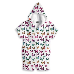 Rainbow Butterfly Fuzzy Romper