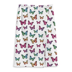 Rainbow Butterfly Fuzzy Spa Wrap