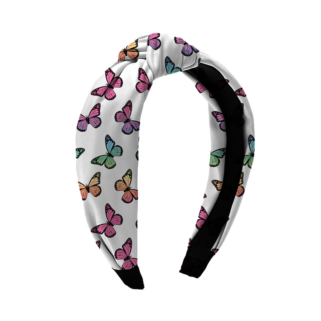 Rainbow Butterfly Knot Headband