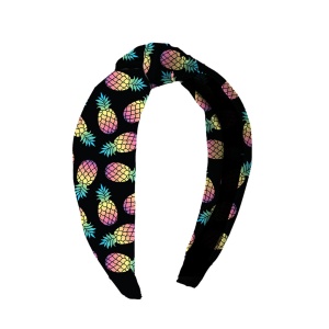 Rainbow Pineapple Knot Headband