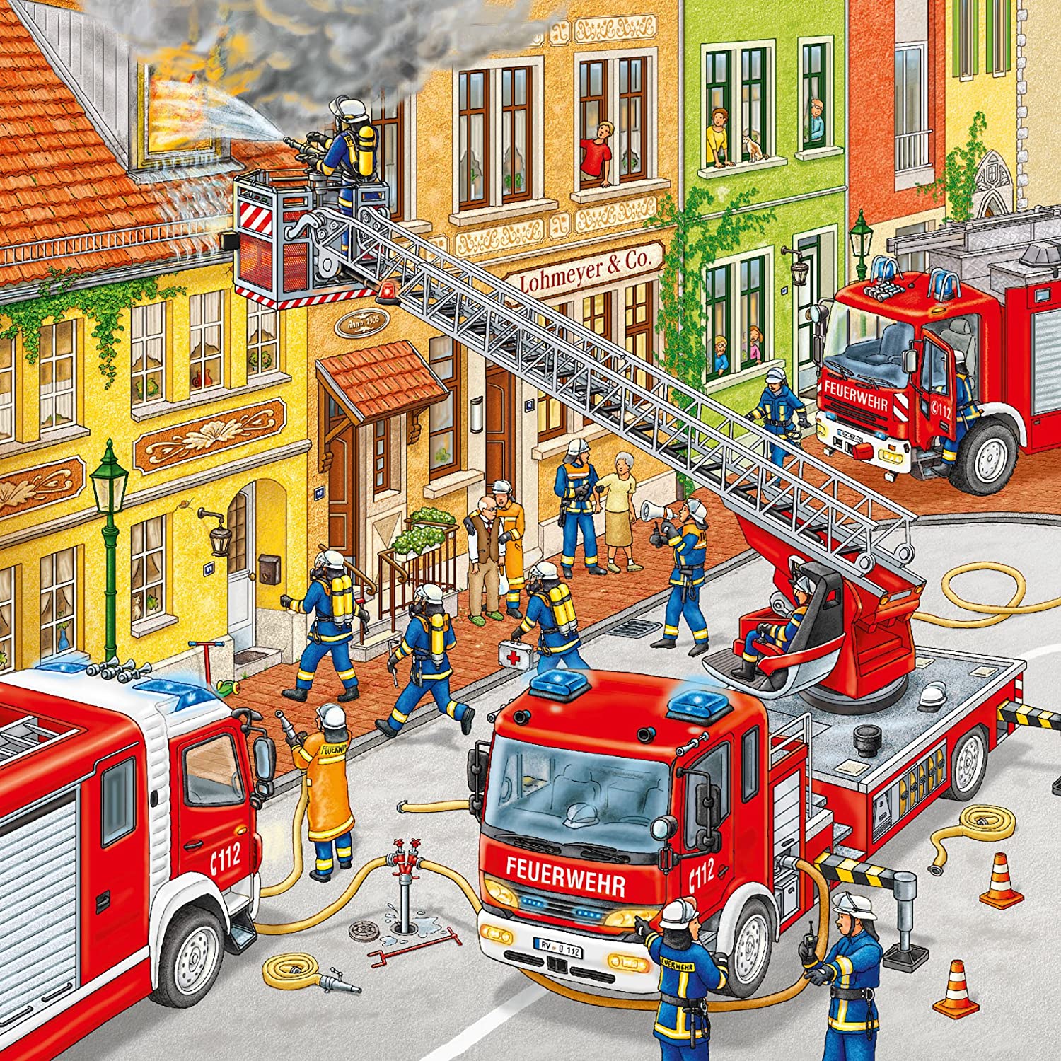 Ravensburger 094011 3 x 49 Pieces Fire Brigade Run