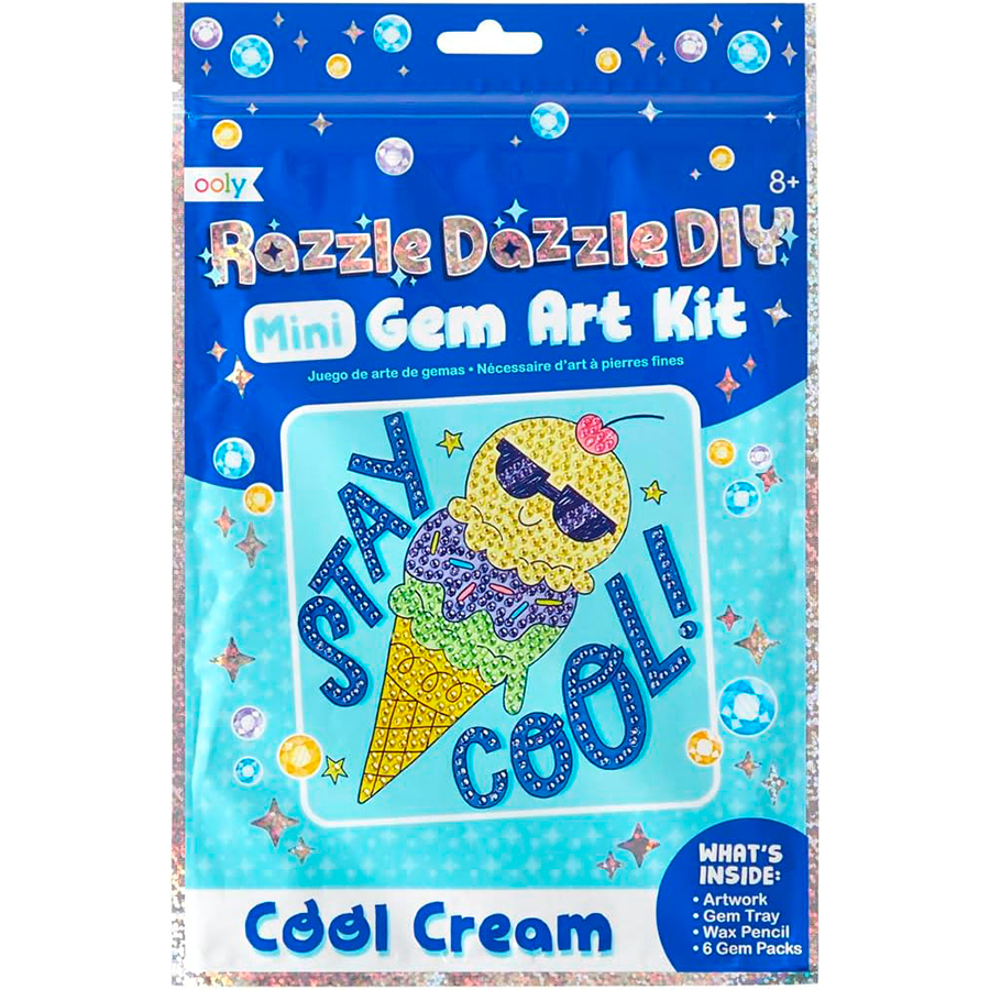 Razzle Dazzle DIY Mini Gem Art Kit - Cool Cream