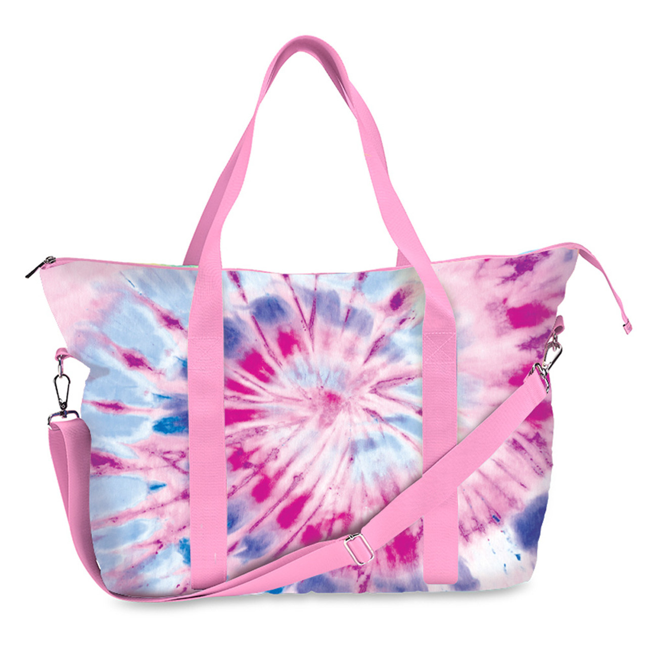 Razzy Tie-Dye Canvas Tote Bag