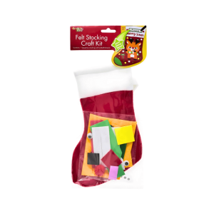 Red Christmas Felt Stocking Kit