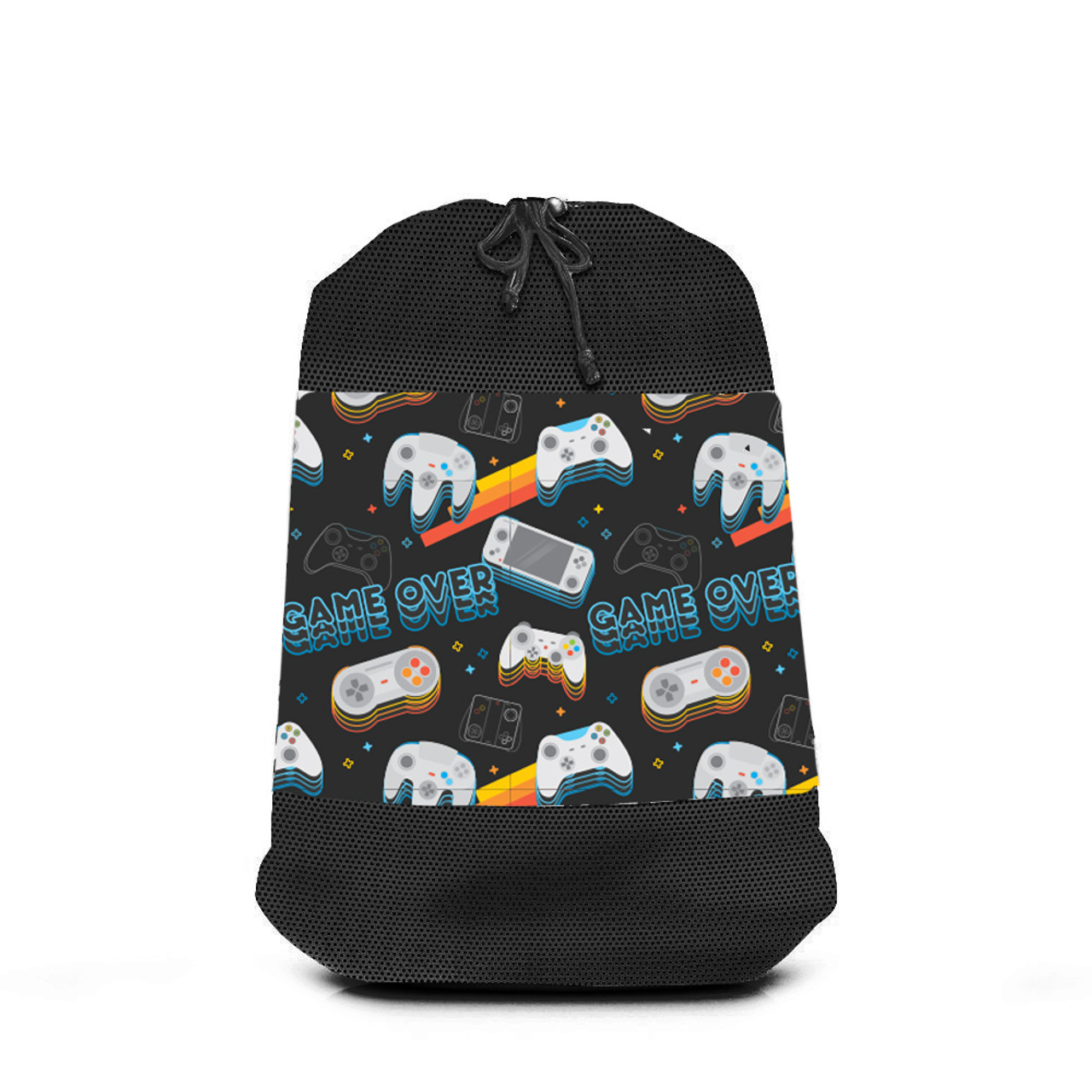 Retro Game Controller  Mesh Laundry Bag