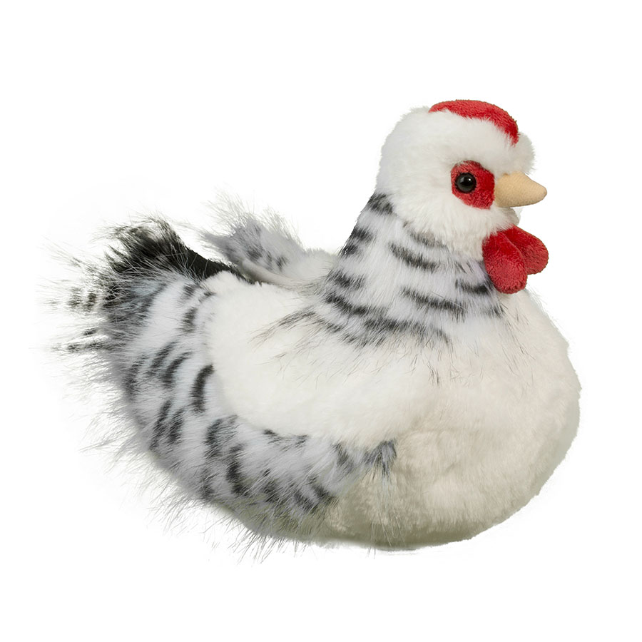 Salty Black & White Hen - 9 inch