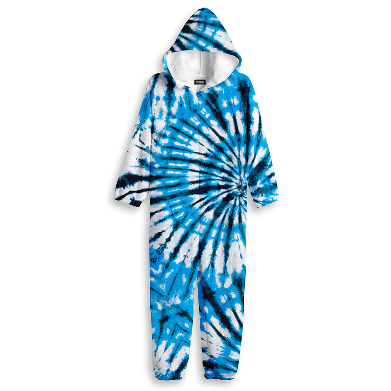 Shark Tie-Dye Fuzzy One Piece