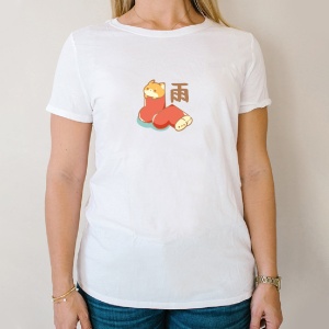 Shiba Inu in Red Boots Unisex Kawaiies Tee