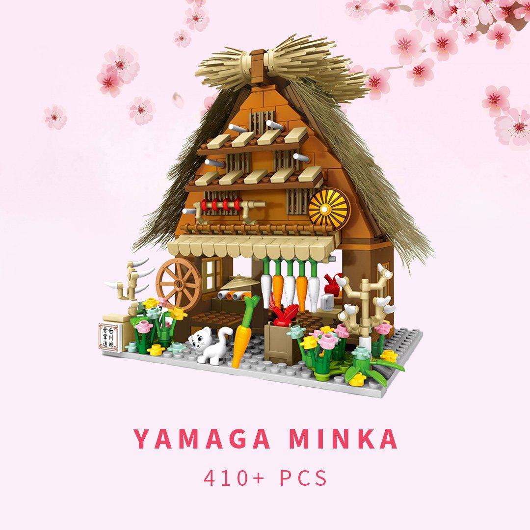 Shirakawa-go Dori Street Japanese Stores Building Sets - Limited Stock