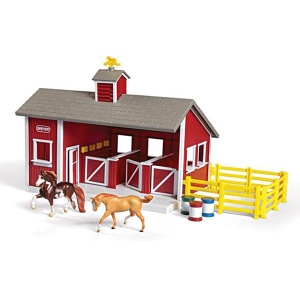 Stablemates Red Stable Set with Two Horses