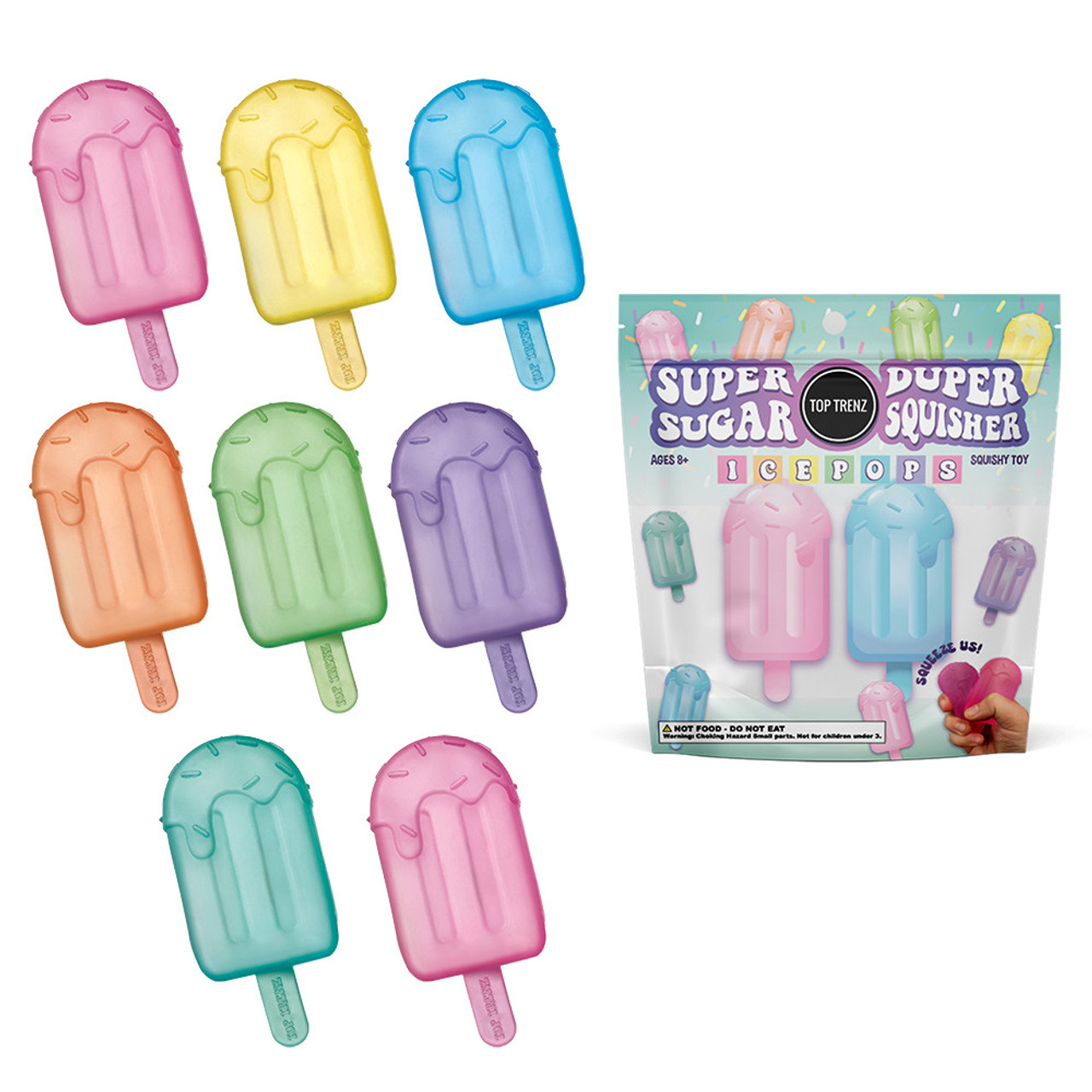 Super Duper Sugar Squisher - Mini Ice Pop 2 Pack Set