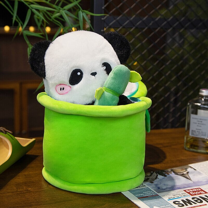 Sze Sze the Panda Bamboo Hut Plushie