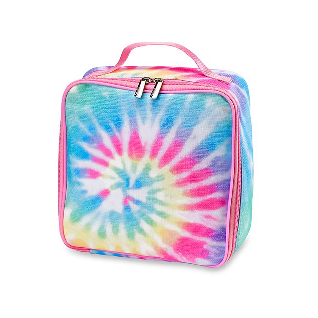 Tie Dye Pastel Delight Canvas Insulated Lunch Box