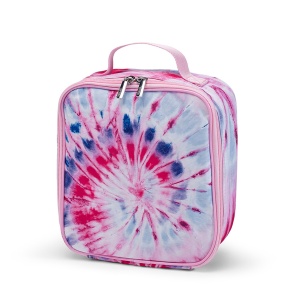 Tie Dye Razzy Canvas Insulated Lunch Box