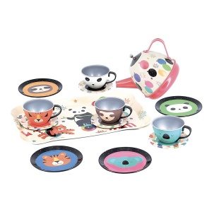 Vilac 7402 A Westface-Rainbow Musical tin tea set