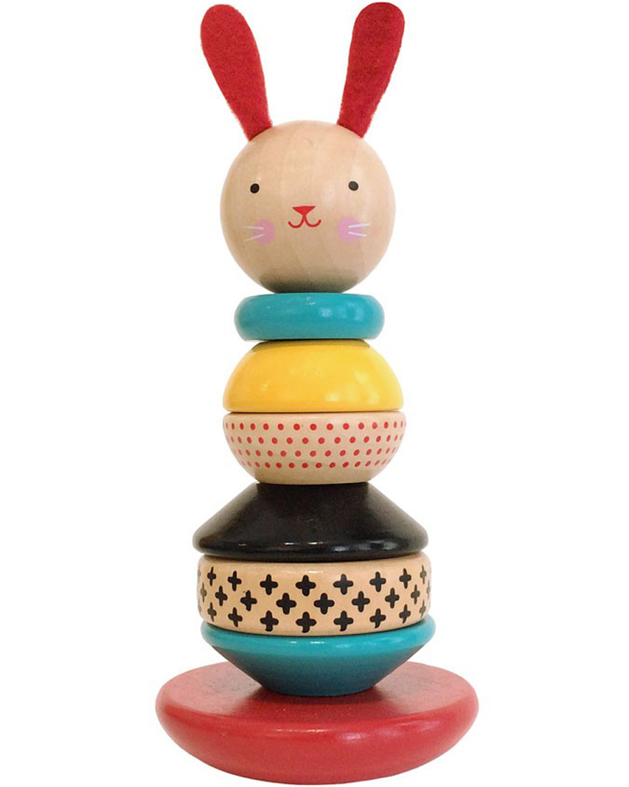 Wooden Stacking Toy - Modern Bunny