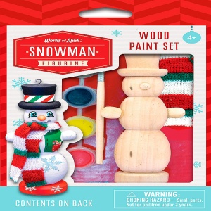 Works of Ahhh Snowman Wood Paint Set