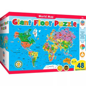 World Map Giant Floor Puzzle - 48 pc